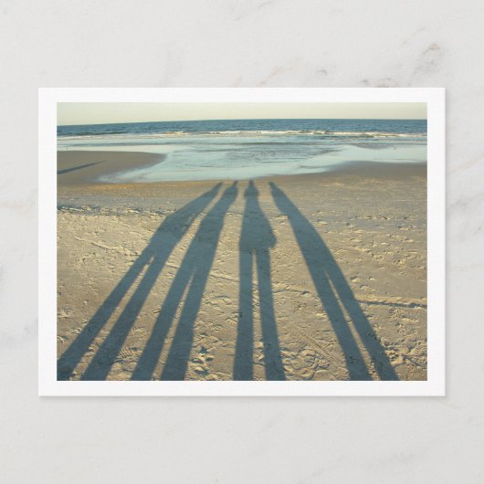Beach Shadows Postkarte (Vorderseite)