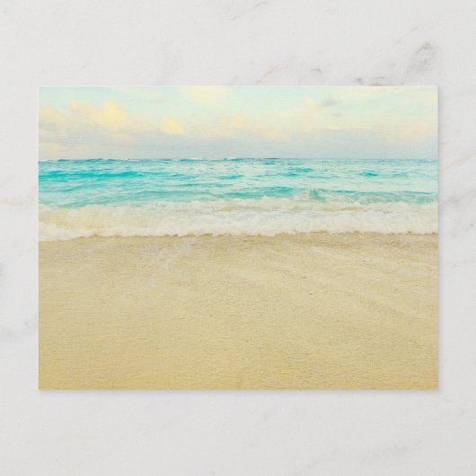 Beach Share A Memory Foto Beerdigung Postkarte (Rückseite)