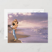 Beach She Said Yes copy Ankündigungspostkarte (Vorne/Hinten)