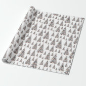 Beach Shell Christmas Tree Pattern Geschenkpapier (Ungerollt)