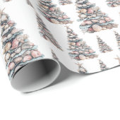 Beach Shell Christmas Tree Pattern Geschenkpapier (Rolleneckpunkt)