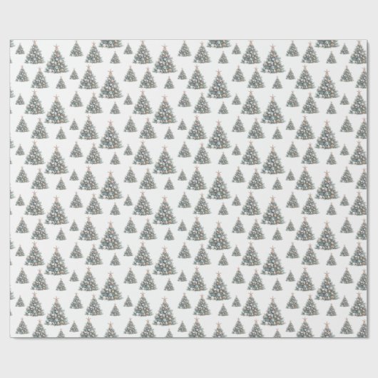 Beach Shell Christmas Tree Pattern Geschenkpapier (Flach)