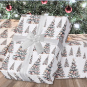 Beach Shell Christmas Tree Pattern Geschenkpapier