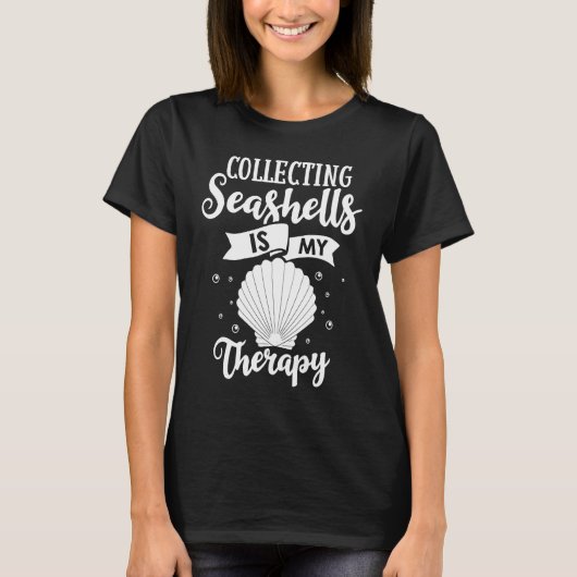 Beach Shelling Seashell Collector Shell Collecting T-Shirt (Vorderseite)
