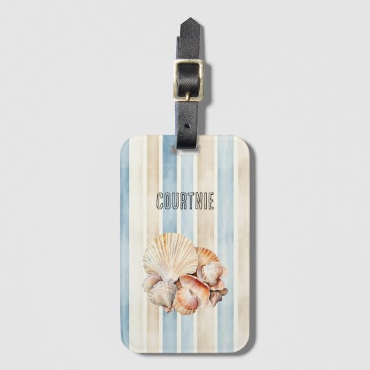 Beach Shells Gepäckanhänger (Vorderseite Vertikal)