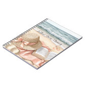 Beach Shells Ocean Peach Bow Hat Blanket Notizblock (Linke Seite)