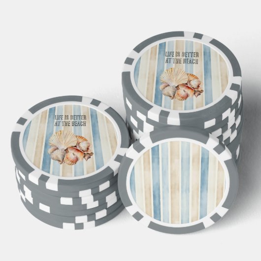 Beach Shells Pokerchips (Stapel)