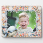 Beach Shells Whale Photo Frame for Kids Fotoplatte (Vorderseite)