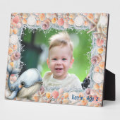 Beach Shells Whale Photo Frame for Kids Fotoplatte (Seite)