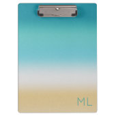 Beach Shore Abstrakt Bay Wave Surf Geschenk Klemmbrett (Vorderseite)