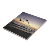 Beach Shorebirds Keramik Tile Trivet Fliese (Seite)