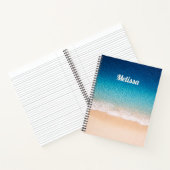 Beach Shoreline Custom Name Notizblock (Innenseite)