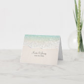 Beach Shoreline Empfang Tischkarte Auswahl (Rückseite)