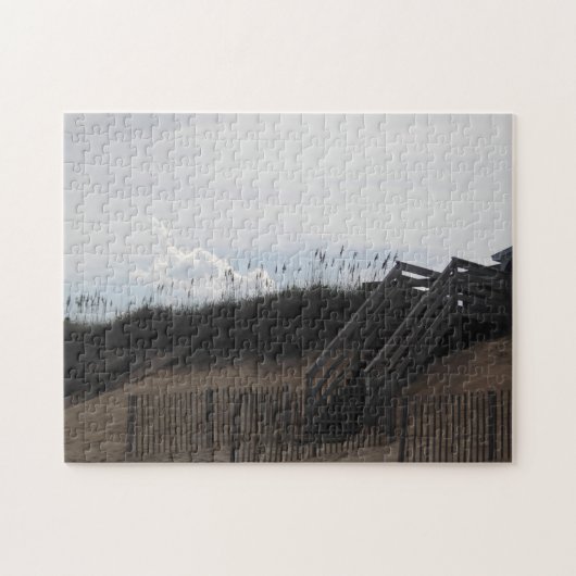 Beach Side Foto mit Sea Grasses & Stairs Puzzle (Horizontal)