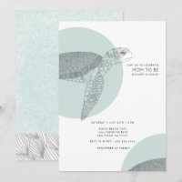Beach Side Turtle Baby Dusche | Baby Boy