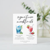 Beach Signature Mocktails Sommermenü (Stehend Vorderseite)