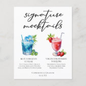 Beach Signature Mocktails Sommermenü (Vorderseite)