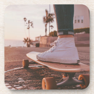 Beach Skaten Getränkeuntersetzer