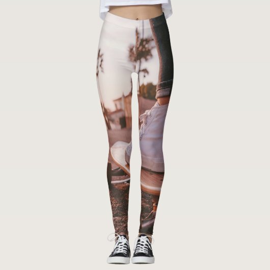 Beach Skaten Leggings (Vorderseite)