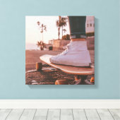 Beach Skaten Leinwanddruck (Insitu (Holzboden))
