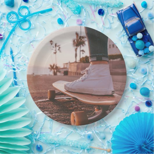 Beach Skaten Pappteller (Party)