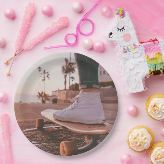 Beach Skaten Pappteller (Party)