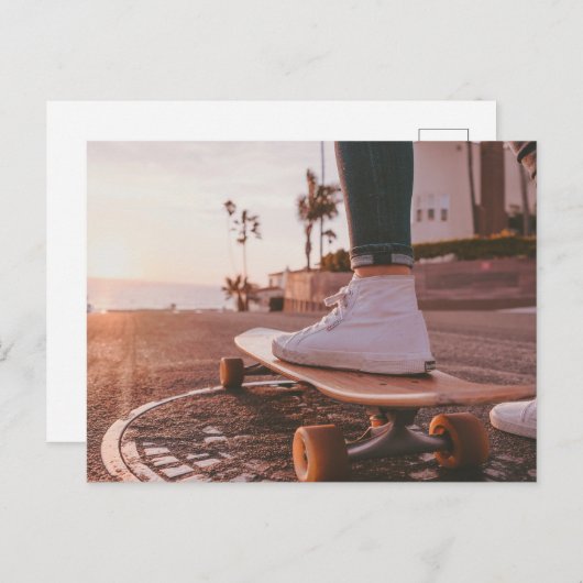 Beach Skaten Postkarte (Vorne/Hinten)
