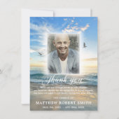 Beach Sky Danke Beileid Beerdigung FOTO (Vorderseite)