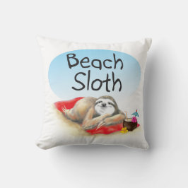 Beach Sloth Kissen