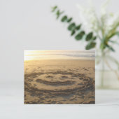 Beach Smile Sunset Postkarte (Stehend Vorderseite)