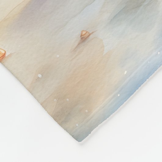 Beach Snowman Fleecedecke (Ecke)