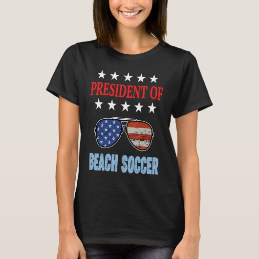 Beach Soccer Accessories  USA Flag Beach Saying T-Shirt (Vorderseite)