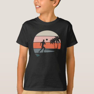 Beach Soccer Sport Retro Vintages Geschenk T-Shirt
