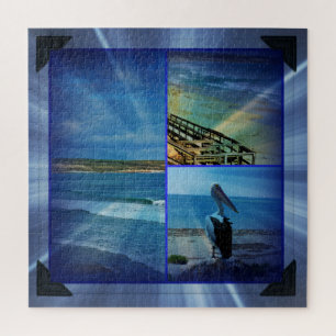 Beach Sparkle Foto Collage, Puzzle