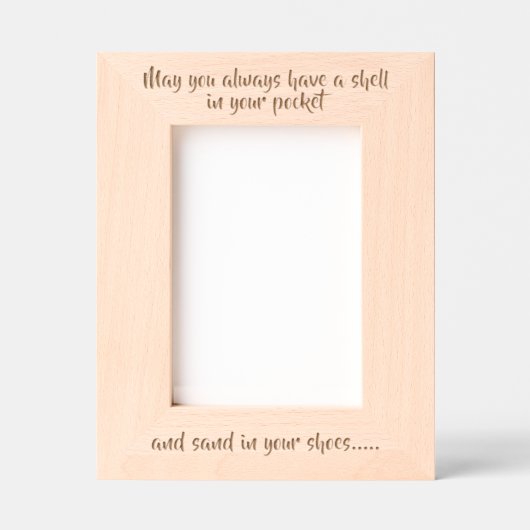 Beach Sprichwort Geätzte Rahmen (Vorderseite)