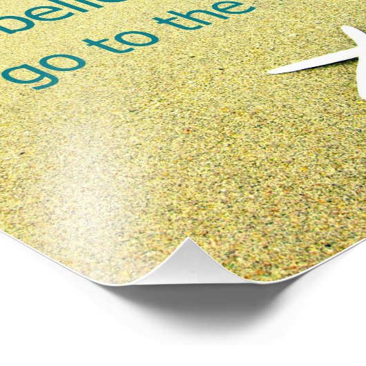 Beach Sprichwort Starfish Foto (Ecke)