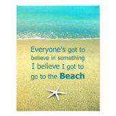 Beach Sprichwort Starfish Foto (Vorne)