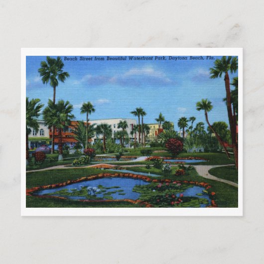 Beach St., Daytona Beach, FL Vintag Postkarte (Vorderseite)