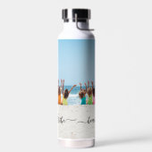 Beach Stamm Friends Vacation Bachelorette Foto Trinkflasche (Links)