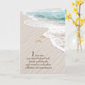 Beach Starfish 1. Jubiläum Karte (Gelbe Blume)