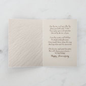 Beach Starfish 22. Jubiläum Karte (Innenseite)