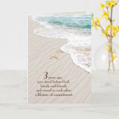 Beach Starfish 3. Jubiläum Karte (Gelbe Blume)
