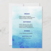 Beach | Starfish Bachelorette Wochenende Einladung (Rückseite)