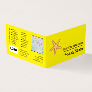 Beach Starfish, Beautician, Loyalty Card, Visitenkarten