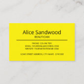 Beach Starfish, Beautician, Schönheitssalon Visitenkarte (Rückseite)