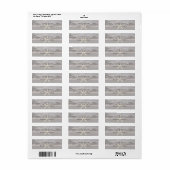 Beach Starfish Gray Chic Elegante Einladung (Vorne)