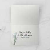 Beach Starfish Happy Birthday Karte (Innenseite)