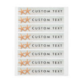 Beach Starfish Hörsaal rund um einladende Labels Rundum-Adressaufkleber (Bogen)
