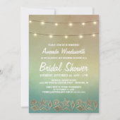 Beach Starfish Seashell Bridal Einladungen (Vorderseite)