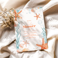 Beach Starfish & Seashells Elegante Babydusche